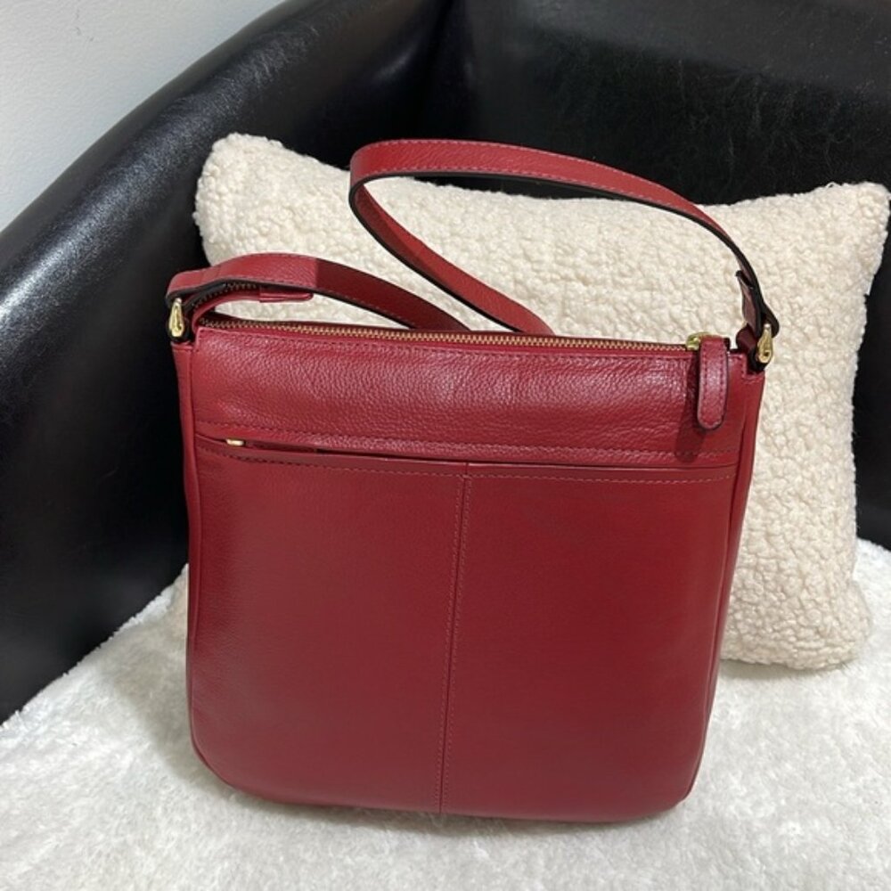 Tula England Leather Front Tab Shoulder Bag - Picture 3 of 4